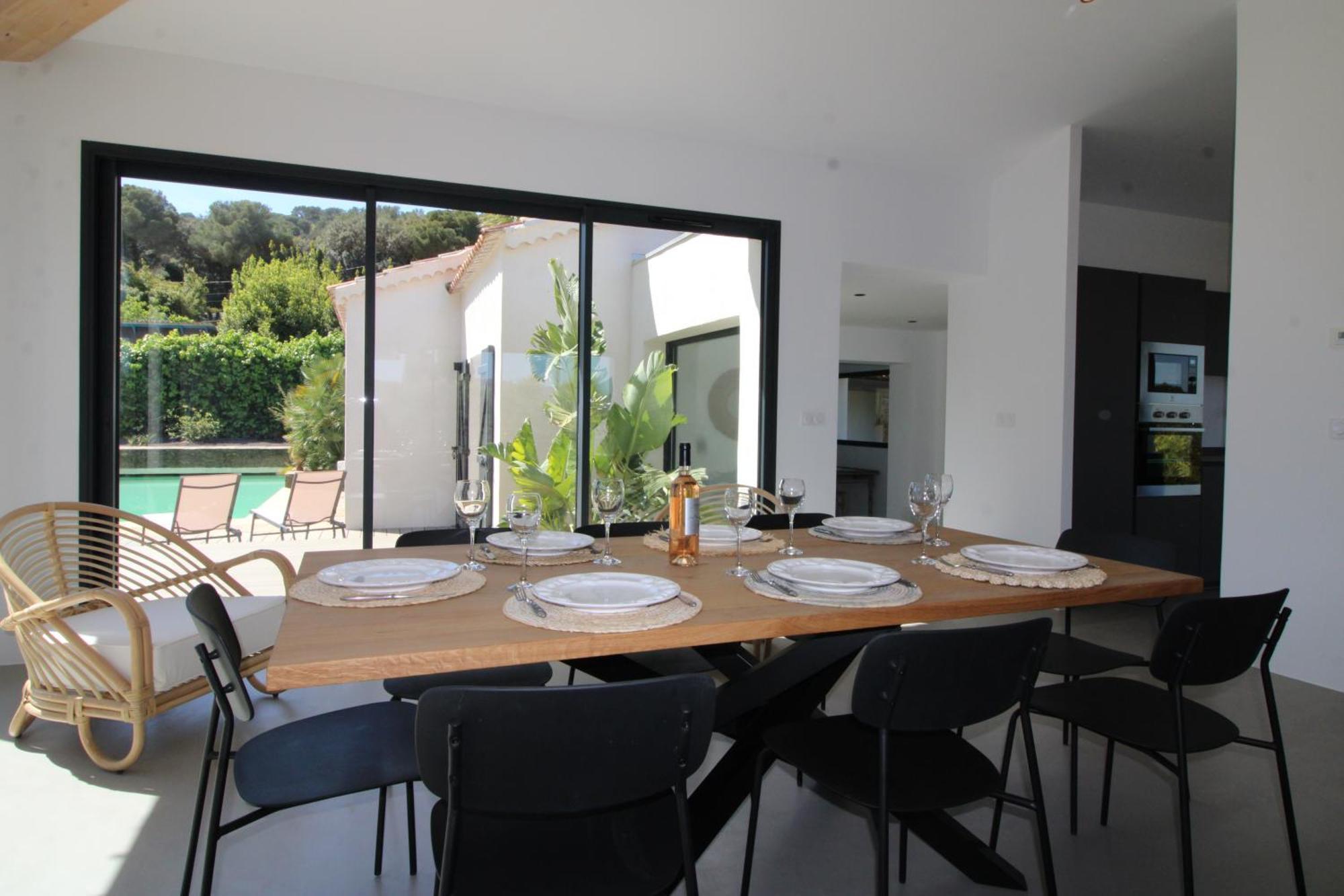 La Madrague-Villa/Piscine Vue Mer/Clim/Wifi Hyeres Exterior photo