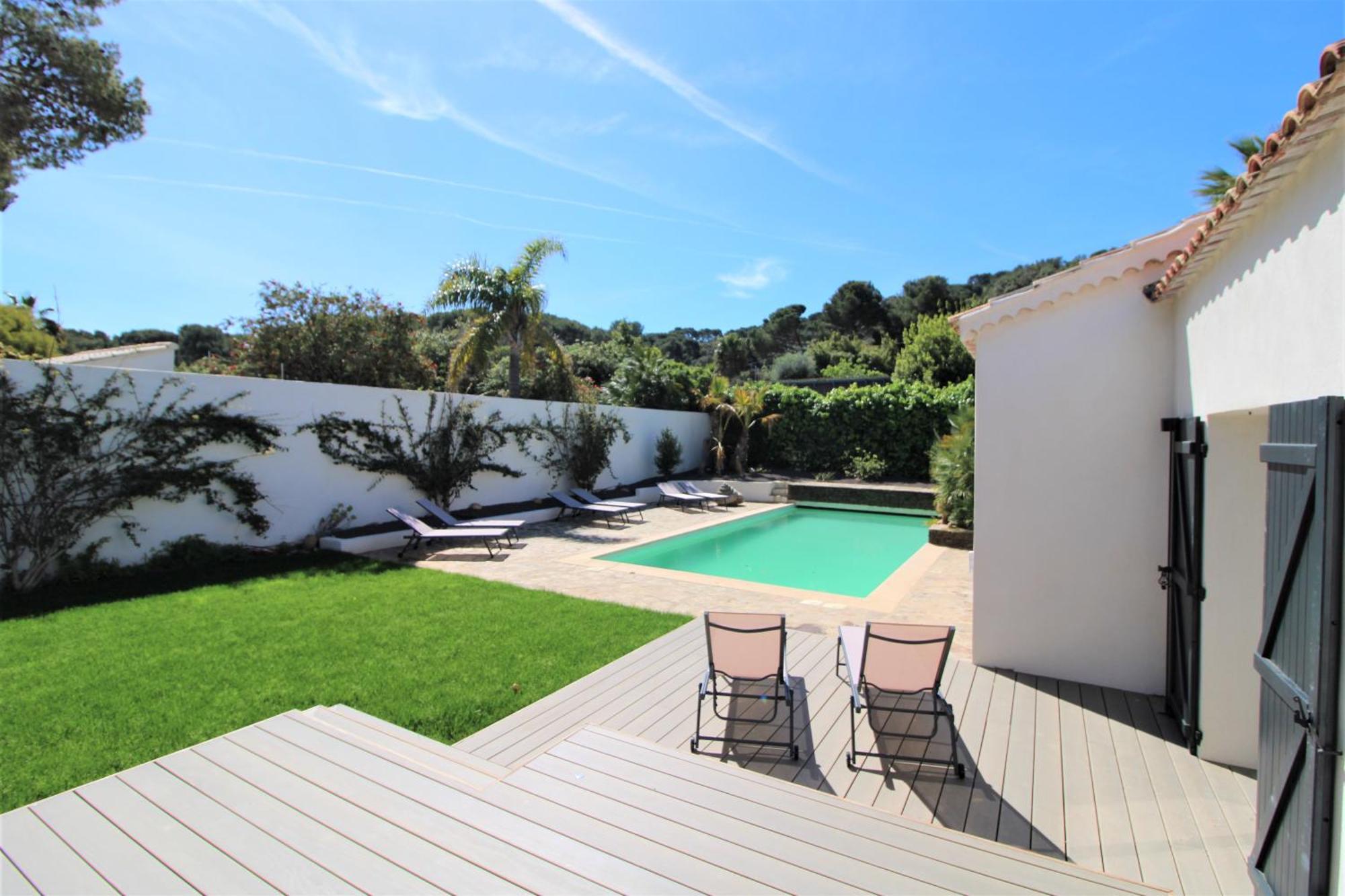 La Madrague-Villa/Piscine Vue Mer/Clim/Wifi Hyeres Exterior photo